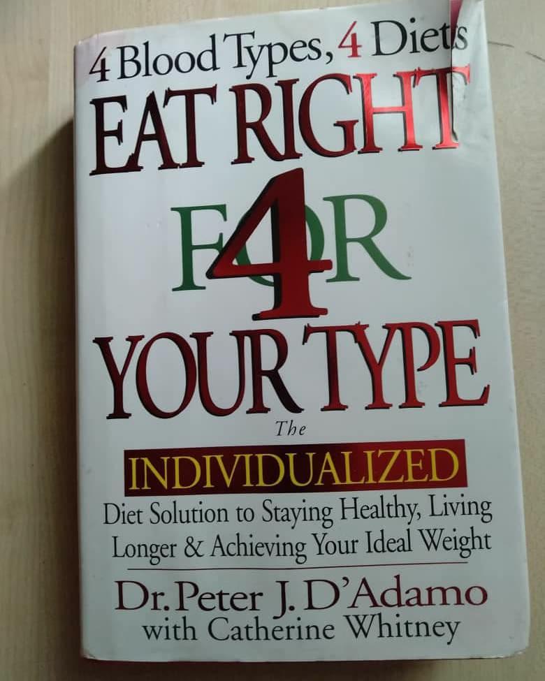 Eat Right 4 Your Type The Individualized Blood Type Diet Solution Books Stationery Books On Carousell