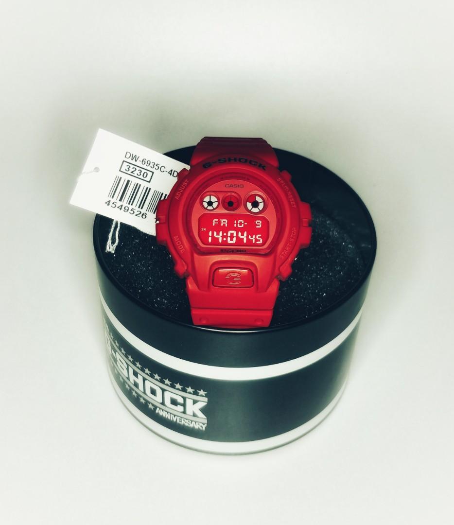 G Shock 35th Anniversary DW 6935C 4DR Red Out Series Limited edition