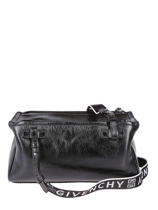 Givenchy Mini Pandora Glazed Black Patent Leather Shoulder Bag -  MyDesignerly