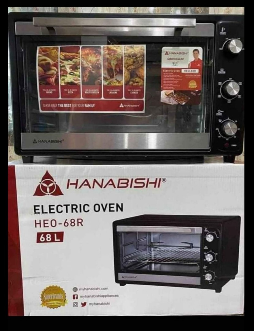 Hanabishi electric oven 68L Furniture Home Living Kitchenware