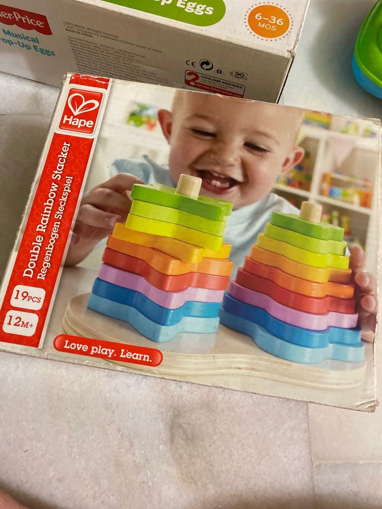 hape double rainbow stacker