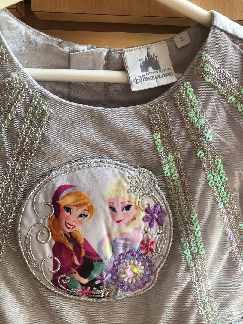 Hong Kong Disneyland Frozen Anna& Elsa Dress, 兒童＆孕婦用品, 嬰兒及小童流行時尚