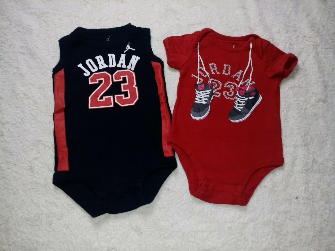 Baby boy jordan best sale onesies