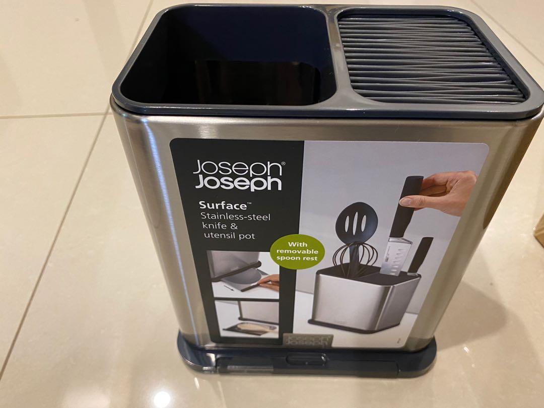 Joseph &Joseph Surface stainless steel utensil pot, Furniture & Home