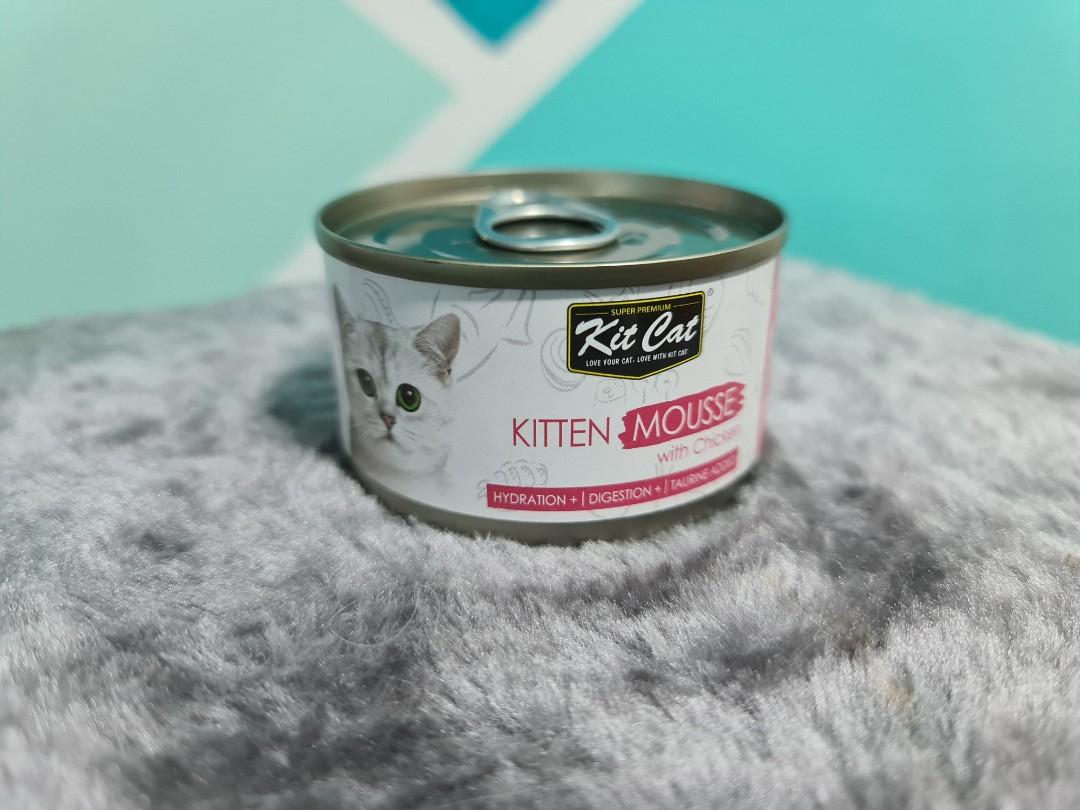Kit Cat Kitten Mousse, Pet Supplies, For Cats, Cat Food on Carousell