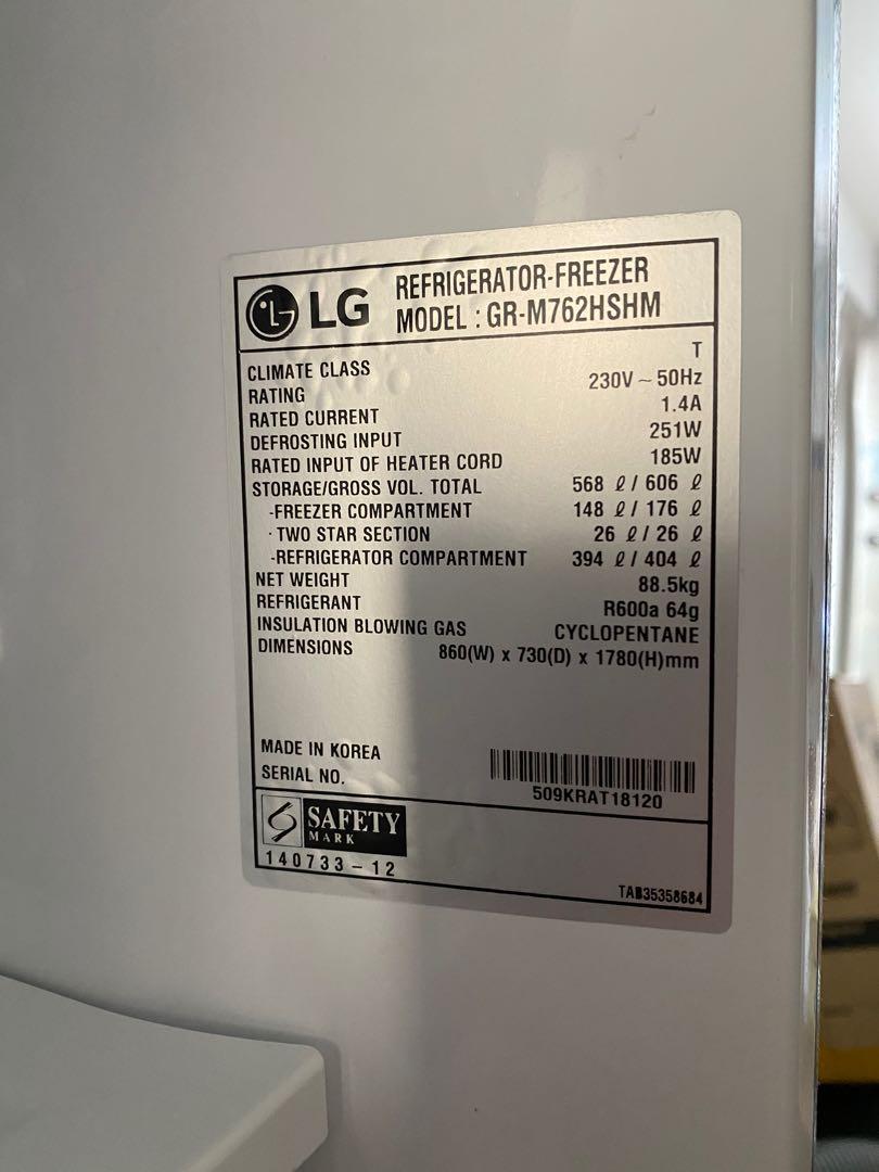 LG Smart Inverter Refrigerator fridge, TV & Home Appliances, Kitchen Appliances, Refrigerators