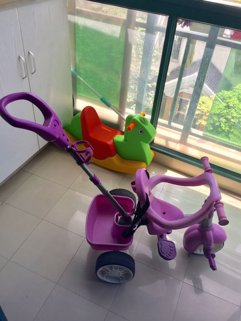 Little tikes kid push tricycle, Babies & Kids, Infant Playtime on Carousell
