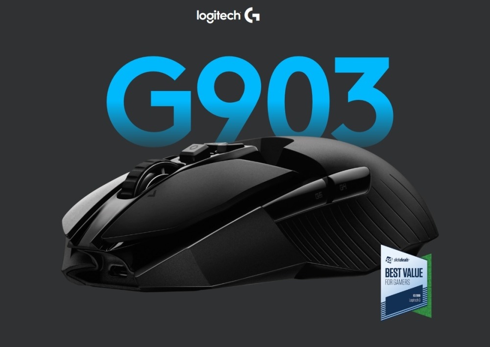 Logitech G903 Lightspeed Wireless Gaming Mouse With Hero Sensor 羅技g903 無線遊戲滑鼠配備hero感應器 Ambidextrous Design Plays Up To 180 Hours 100 Brand New 電腦 科技 電腦周邊及配件 電腦滑鼠及相關產品