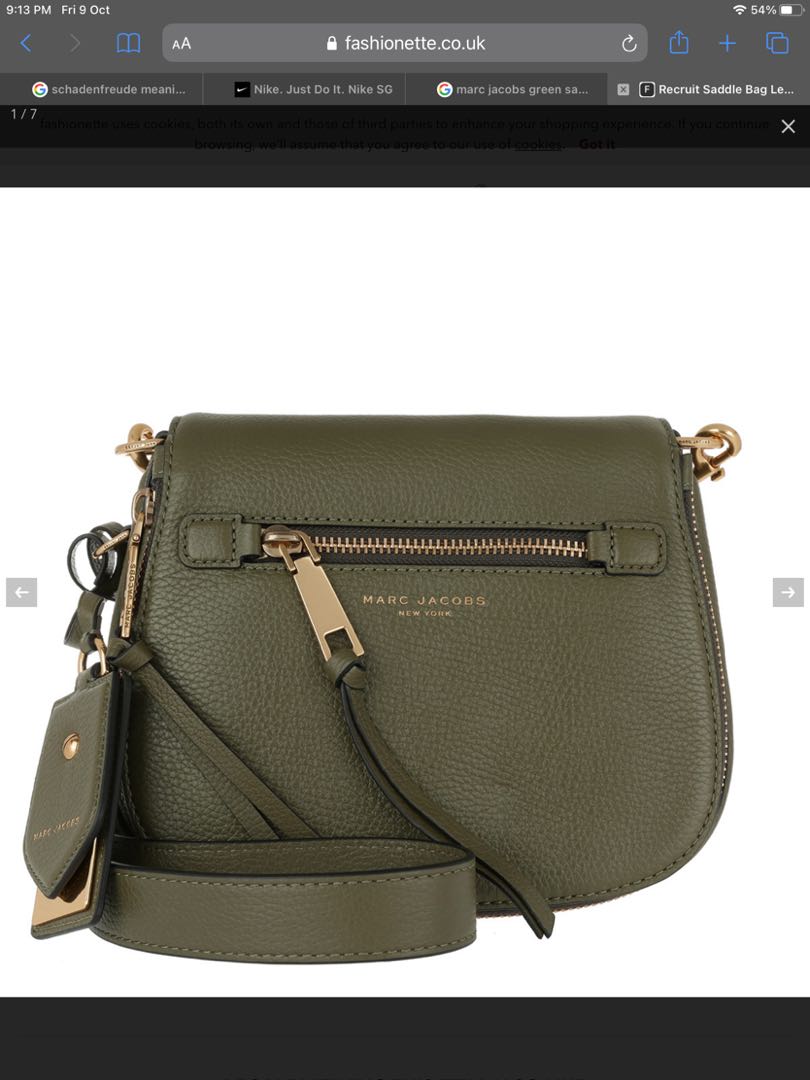 Marc jacobs recruit best sale saddle bag uk
