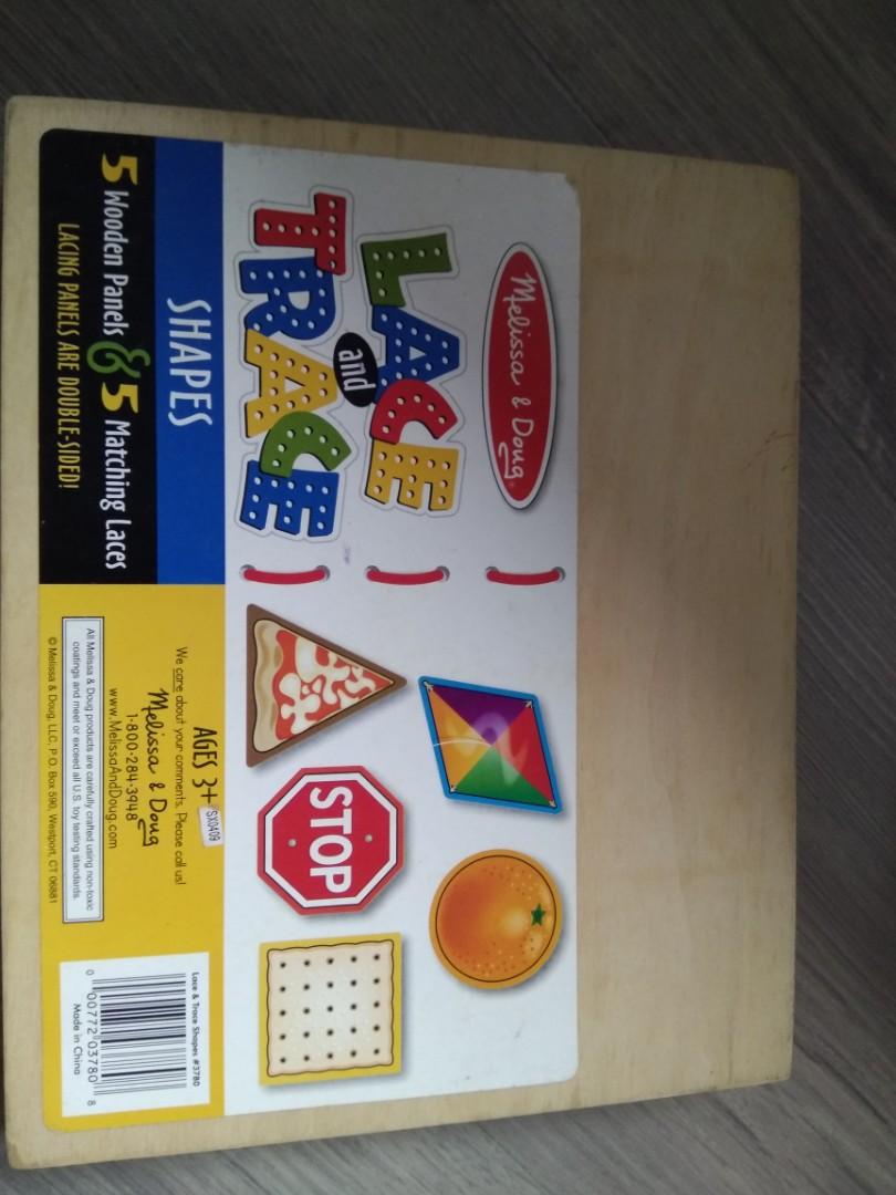 Melissa and doug lace and trace shapes online