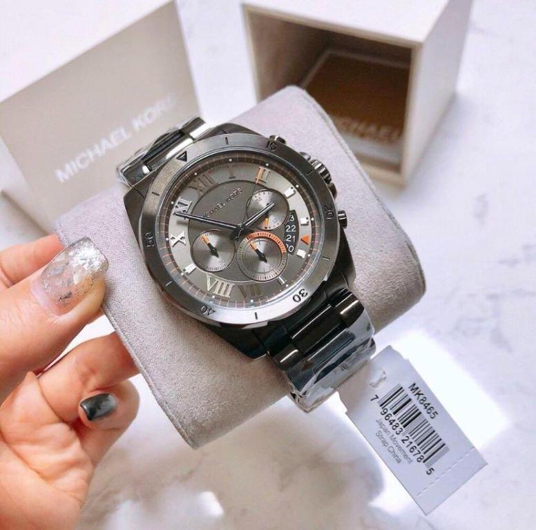 MICHAEL KORS Brecken Chronograph Grey Dial Watch MK8465 Men s