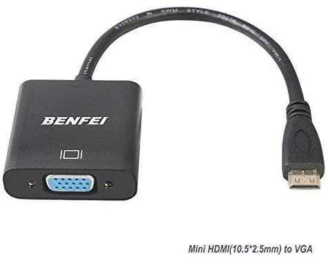 Mini Hdmi To Vga Adapter Benfei Gold Plated Mini Hdmi To Vga Adapter Male To Female Compatible For Ultrabooks Notebooks Tablets Cameras And Camcorders Black Electronics Others On Carousell