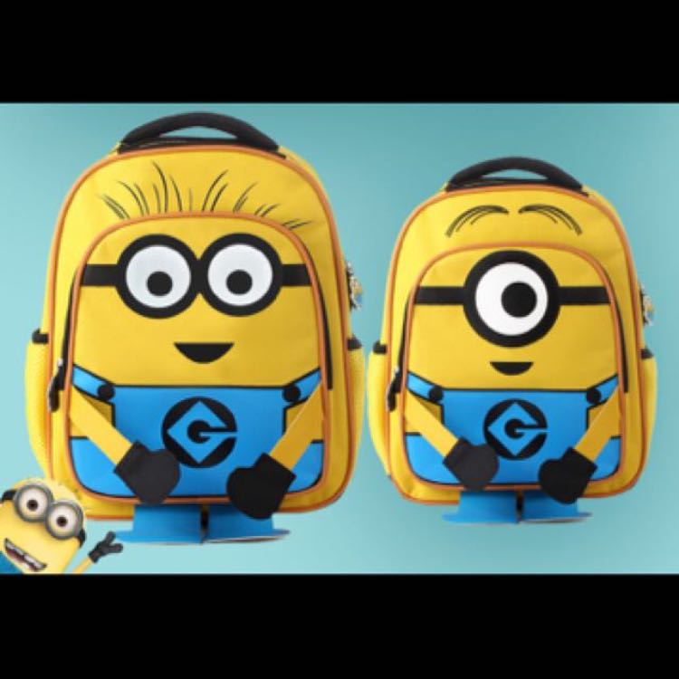 Minions School Bag Blue – 14 Inches – Baby's World