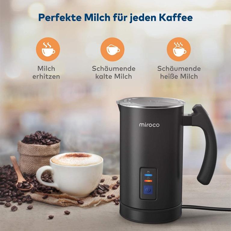 Miroco MIMF001 Stainless Steel Milk Frother, TV & Home Appliances