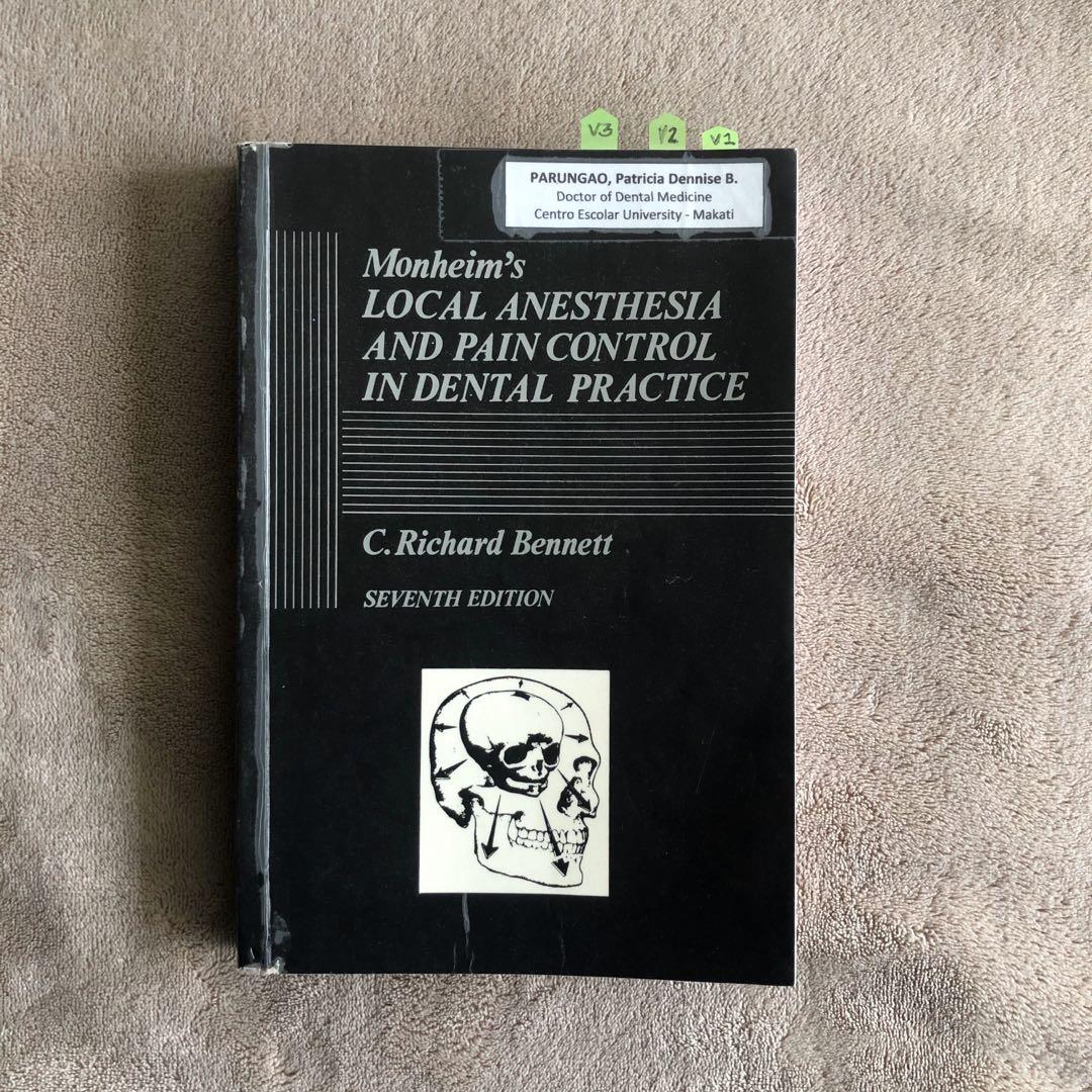 Monheim's Local Anesthesia and Pain Control in Dental Practice by C