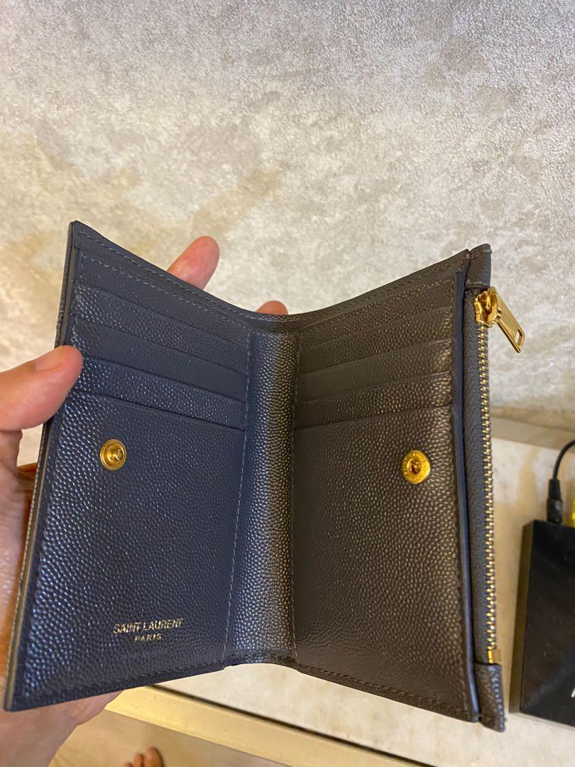 Ysl monogram zippered two part wallet clearance