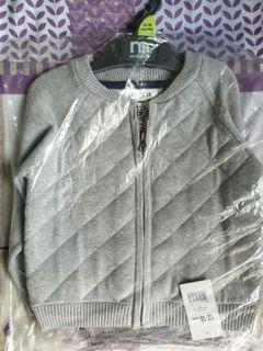 Mothercare grey knitted cardigan jacket