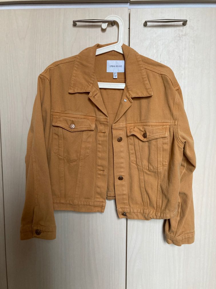 Mustard Denim Jacket, Women's Fashion, Coats, Jackets and Outerwear on