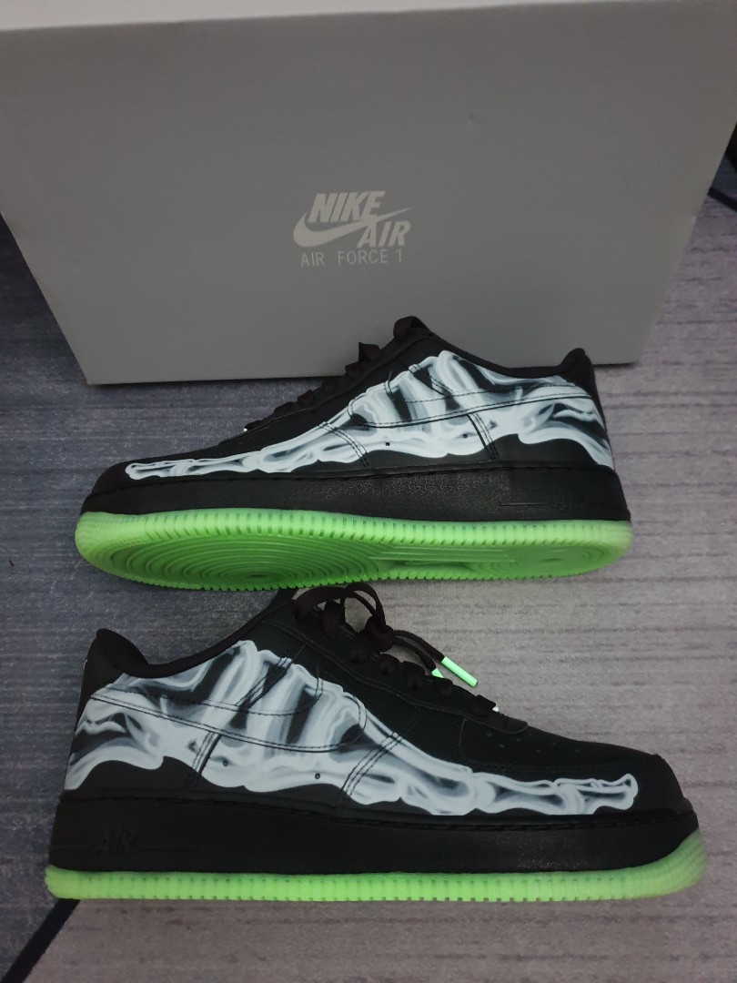 skeleton black air force 1