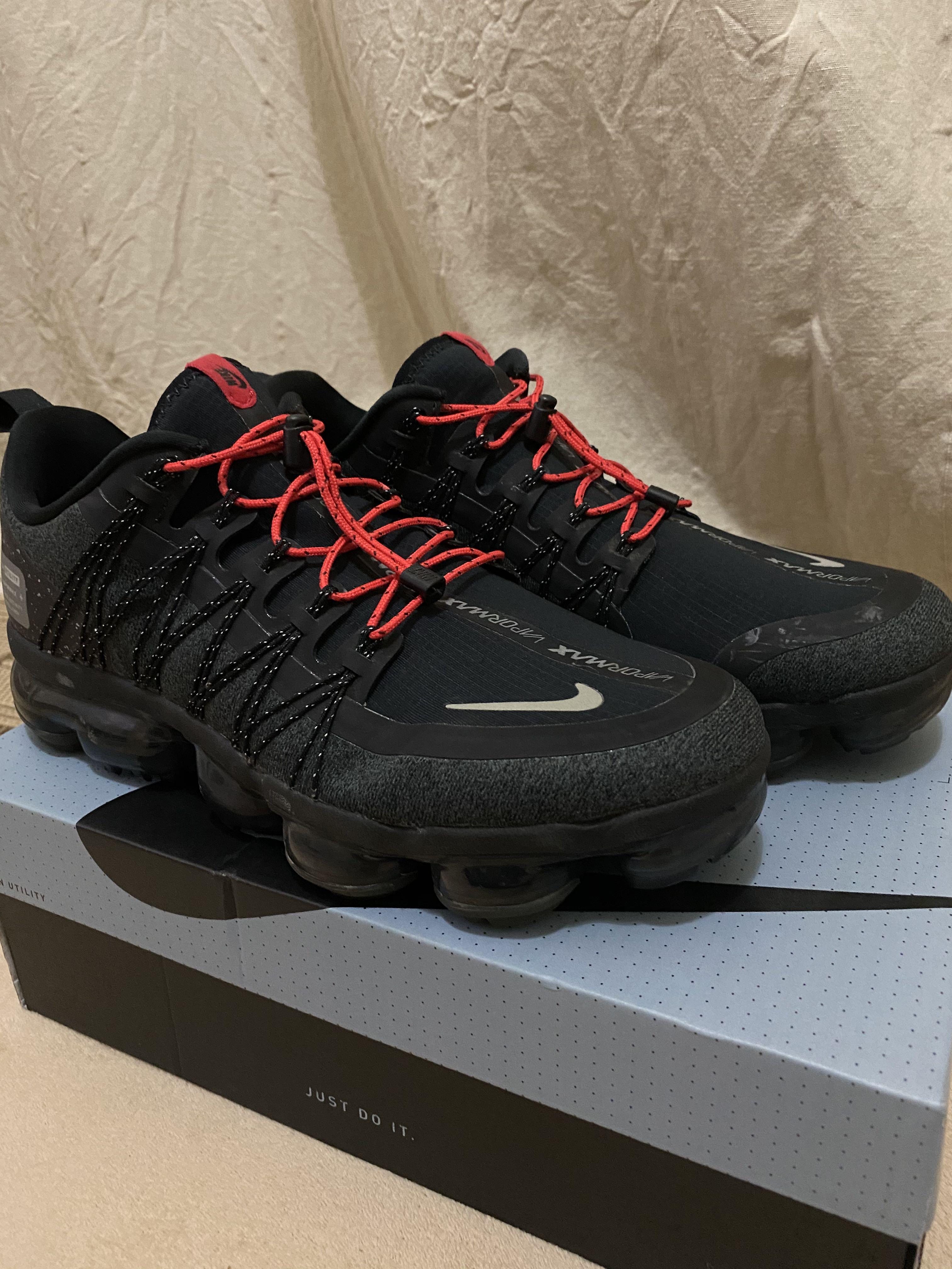 red and black vapormax utility
