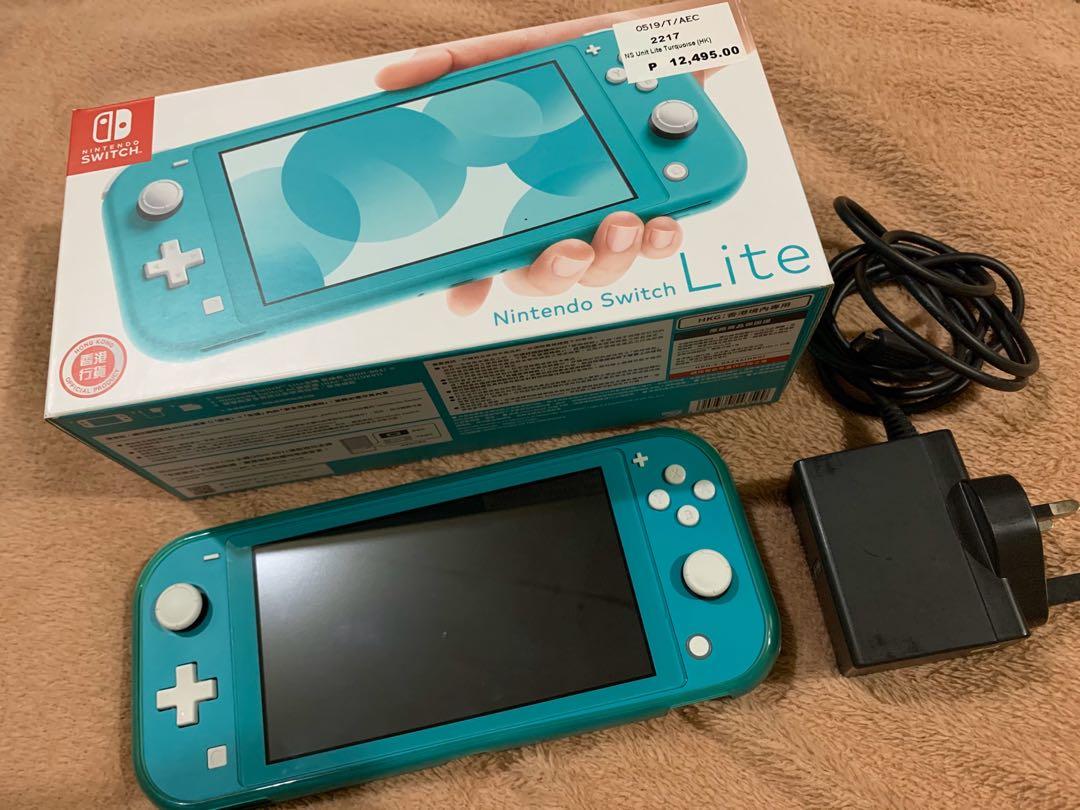 Nintendo Switch Lite Turquoise Video Gaming Video Game Consoles Nintendo On Carousell
