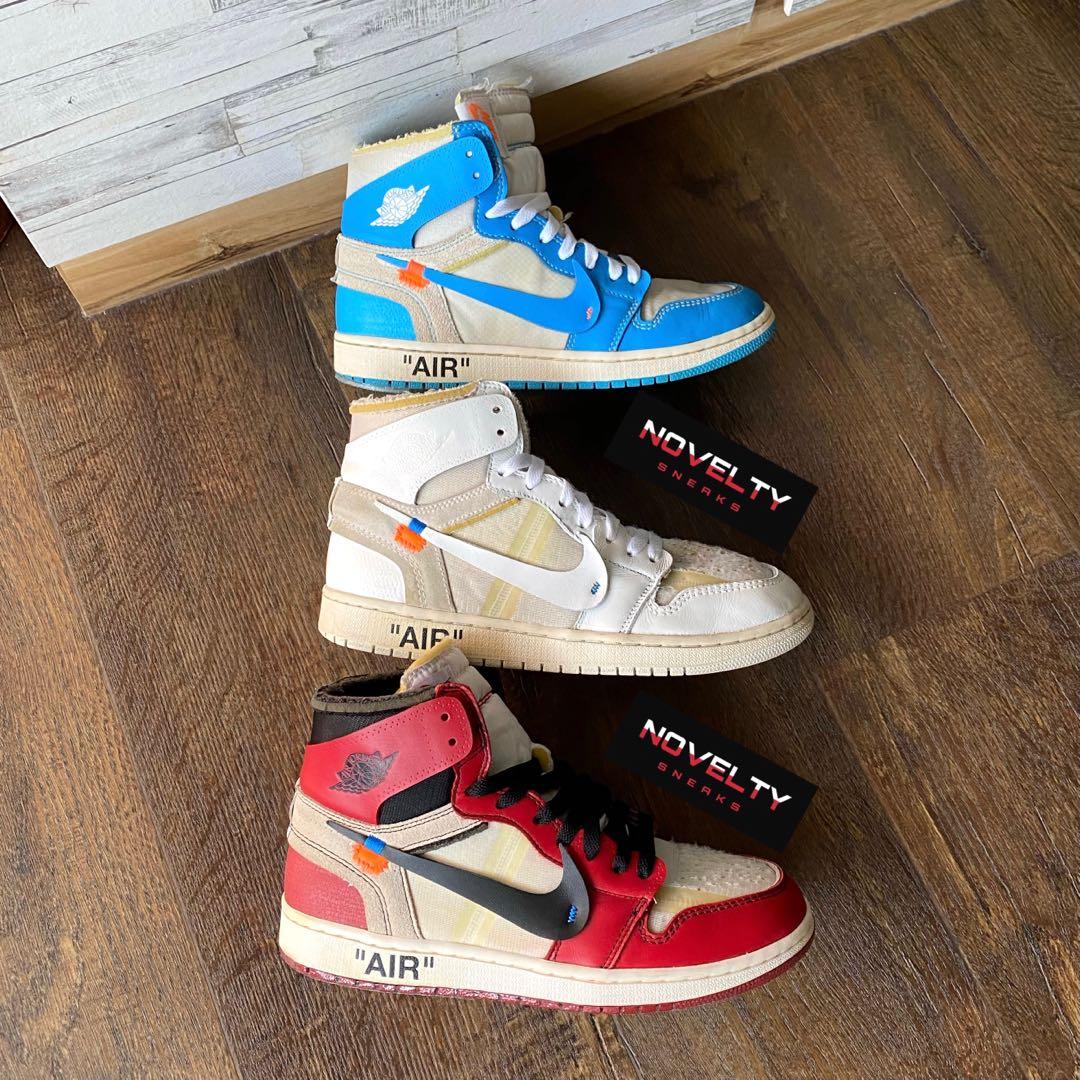 Jordan 1 offwhite UNC, Men's Fashion, Footwear, Sneakers on Carousell