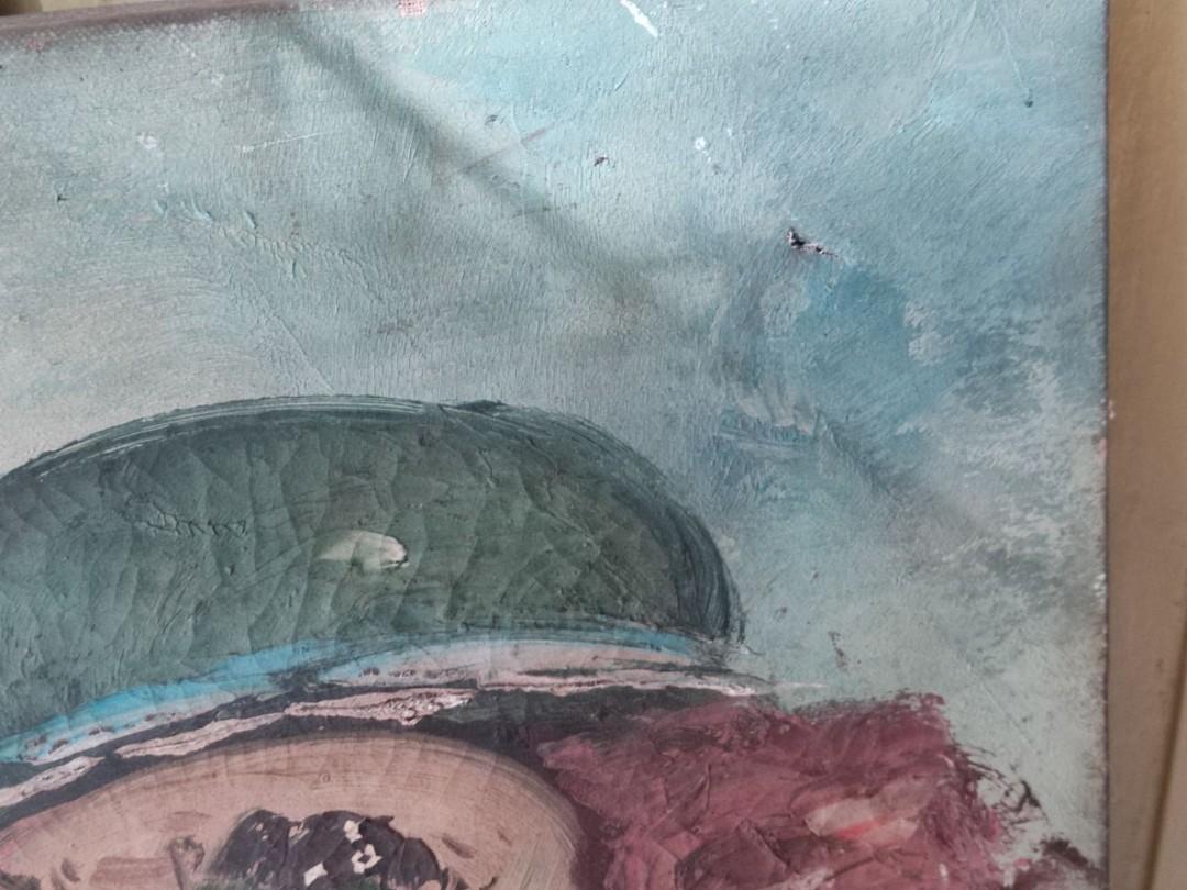 Painting (Category: Art & Prints) located in San Juan City. Submitted by verybountiful (Listing ID 1040587047, Image 3). Description: Old painting. There's a small puncture on the canvas. Pick up in Quezon City or by courier on buyer's account. MOP BDO BPI Landbank or Gcash..