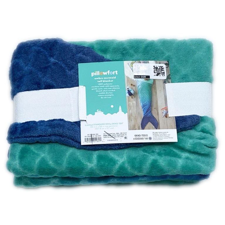 Pillowfort ombre mermaid deals tail blanket