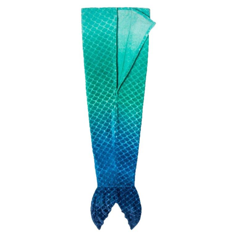 PILLOWFORT Ombre Mermaid Tail Blanket Blue Green Furniture Home Living Furniture Bed Frames Mattresses on Carousell