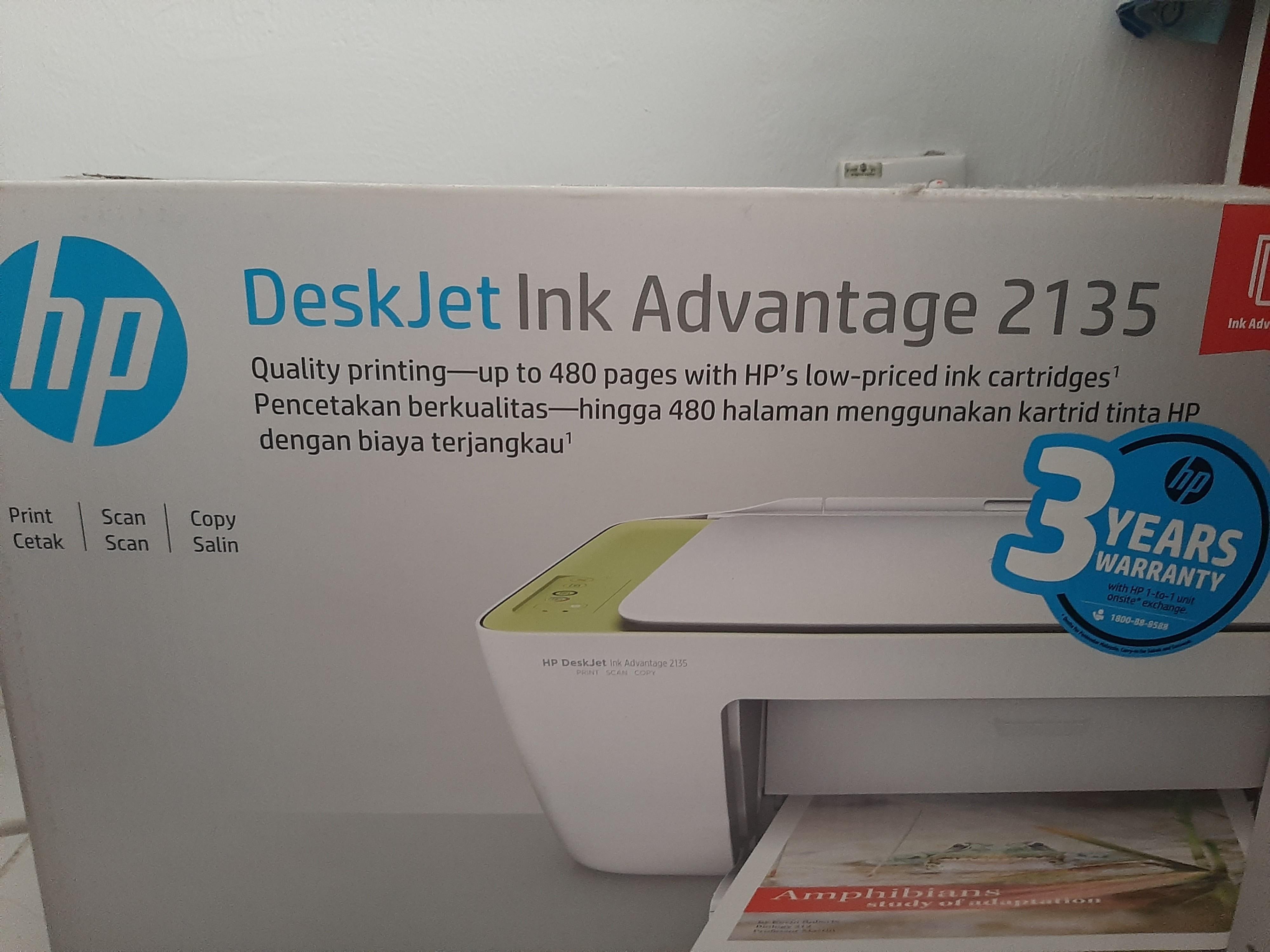 head cleaning hp 2135