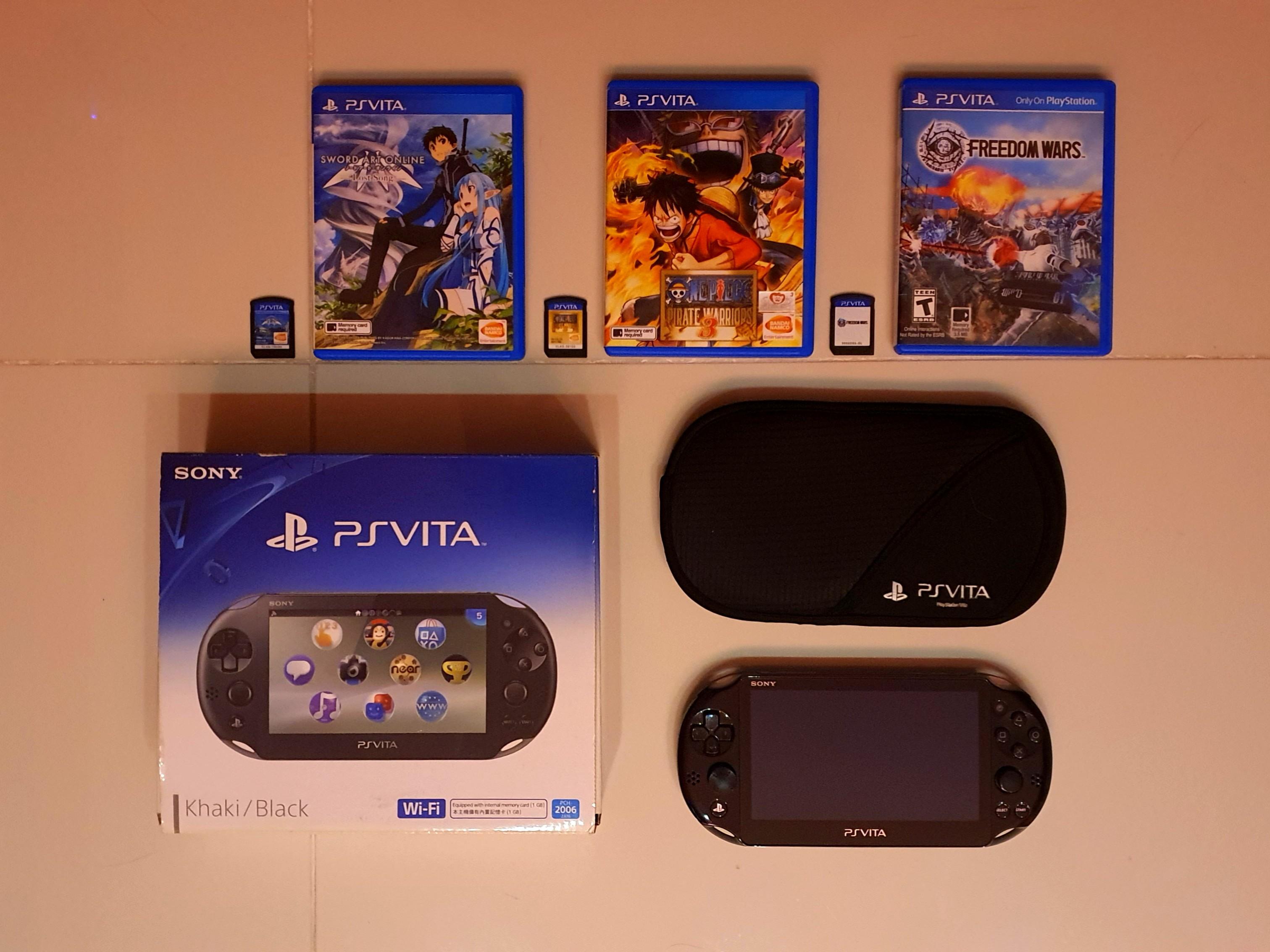 Ps Vita Slim 06 Khaki Black Video Gaming Video Game Consoles Playstation On Carousell
