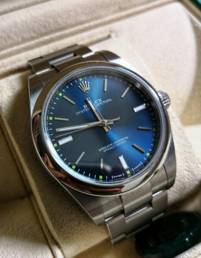 rolex op 39 blue