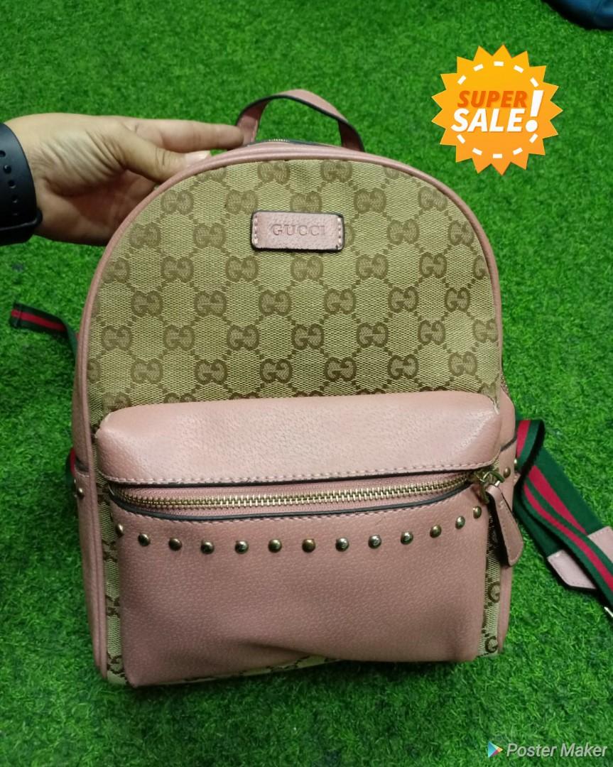 Gucci pink backpack clearance