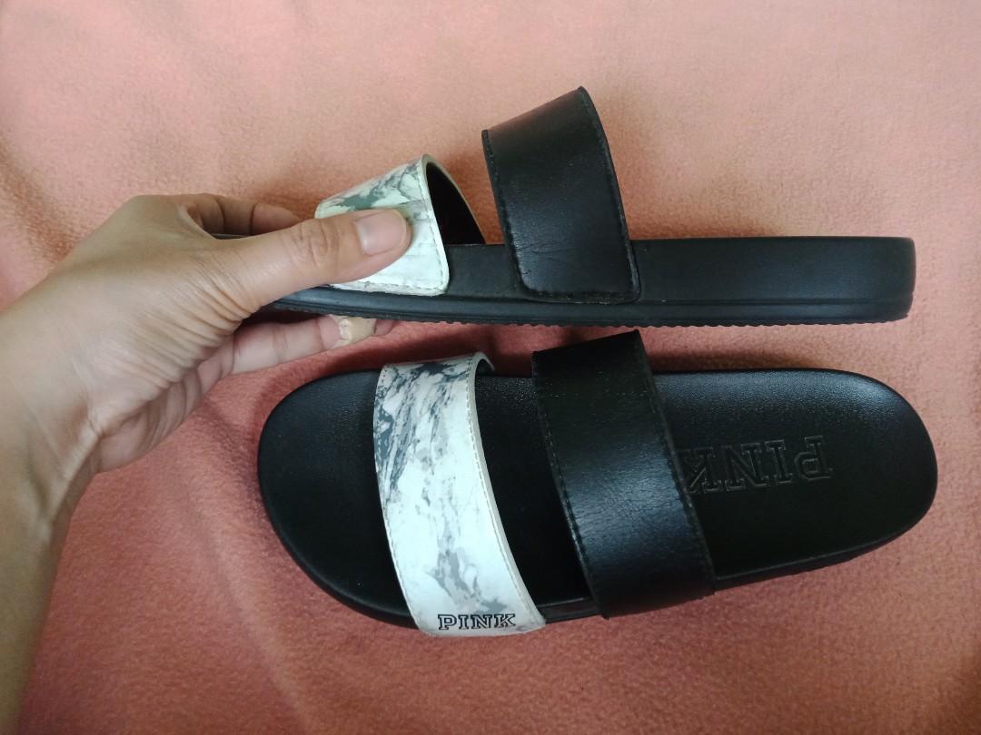SALE VS Pink Slides Women s Fashion Footwear Flats Sandals