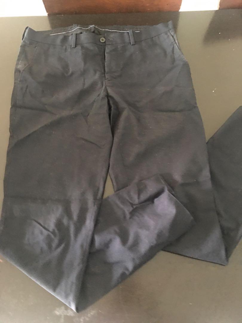 seluar slack hitam slim fit