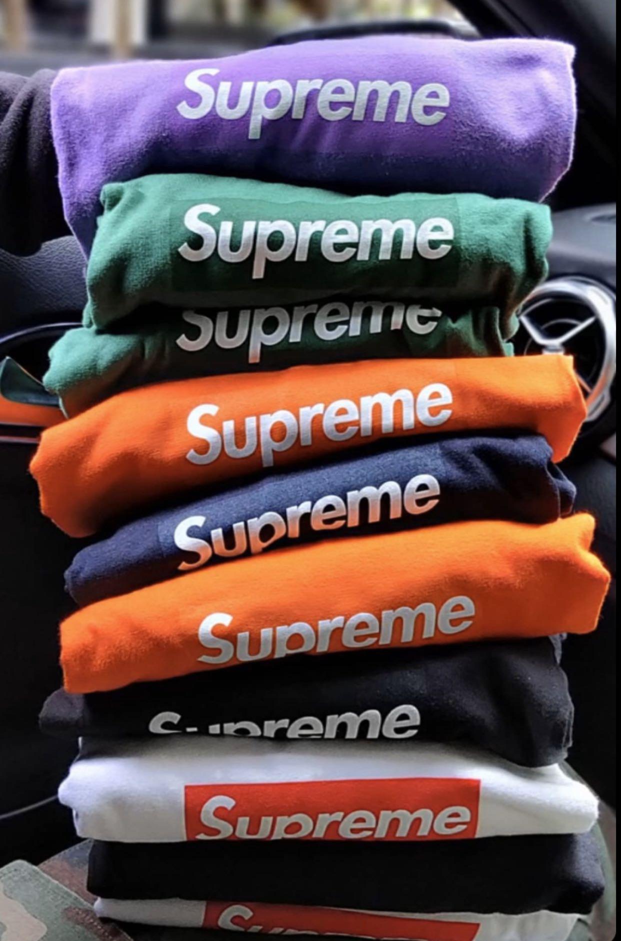 Supreme Box Logo L S Tee Men S Fashion Clothes Tops On Carousell