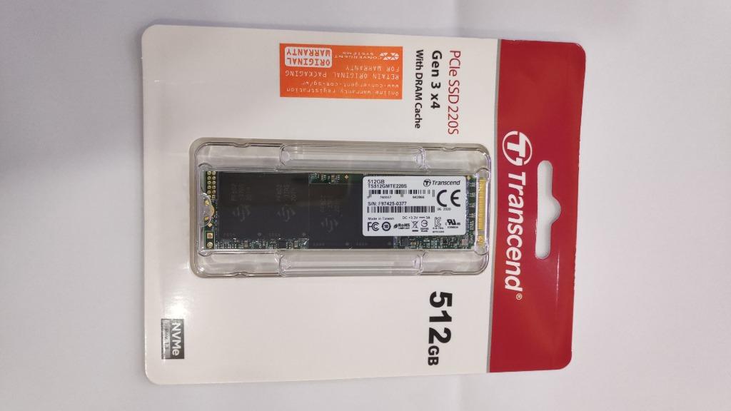 Transcend MTE220S 512GB NVMe PCIe Gen3 x4 M.2 2280 BNIB