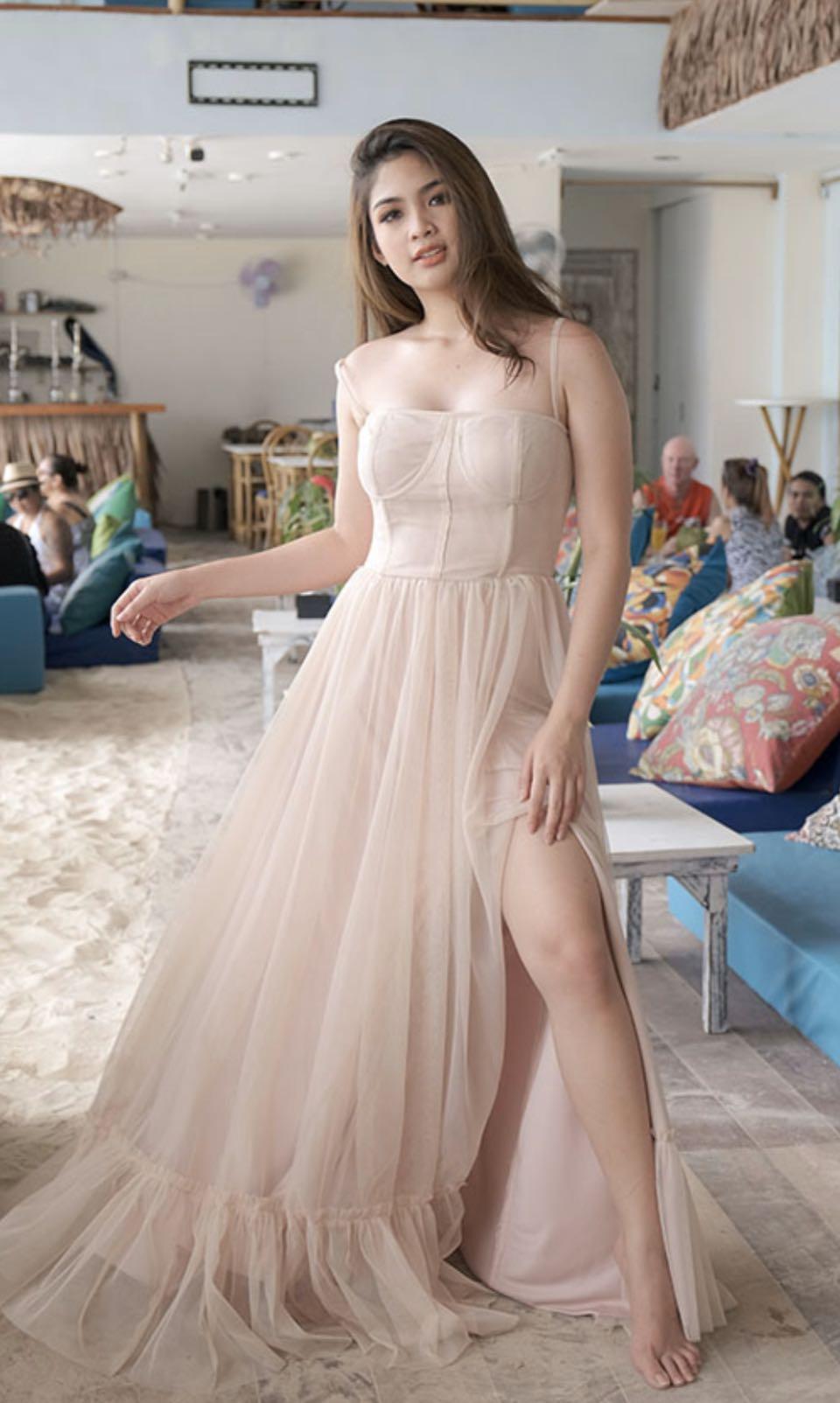Peach nude dress shop