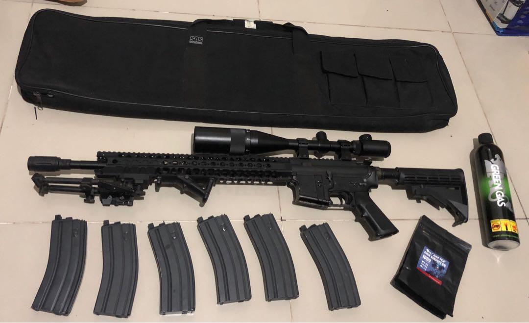 WE m4 dmr gbb airsoft on Carousell