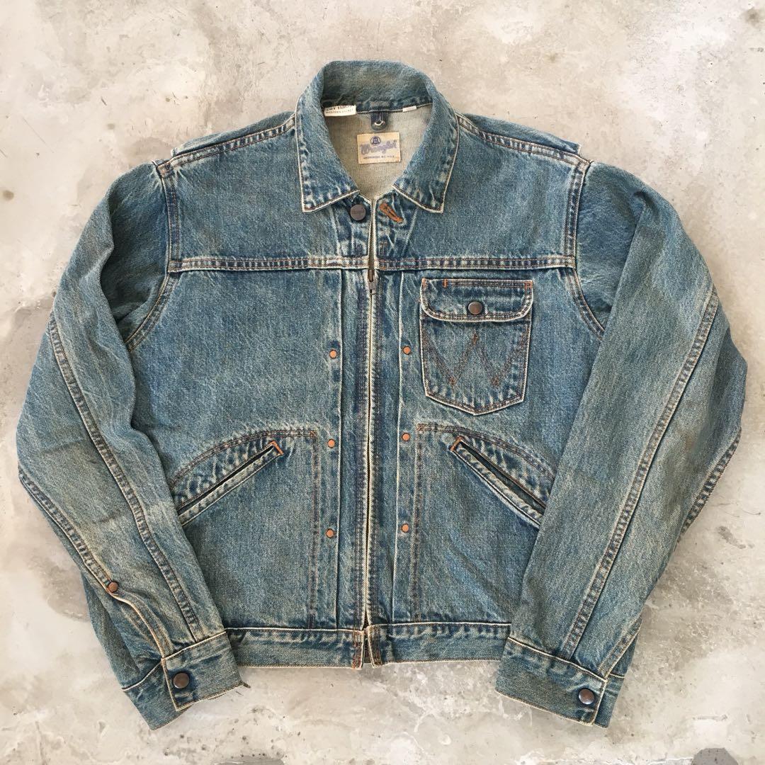WRANGLER BLUE BELL 11MJZ VINTAGE DENIM JACKET, 男裝, 外套及戶外 