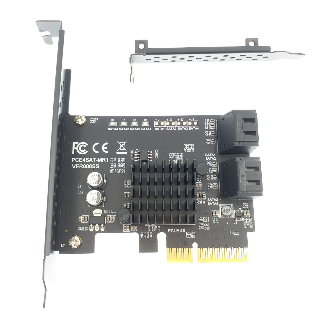 接近全新 Marvell 88SE9230 4 Port SATA3 PCI-E 4X RAID Card 操作正常, 電腦＆科技, 電腦周邊 ...