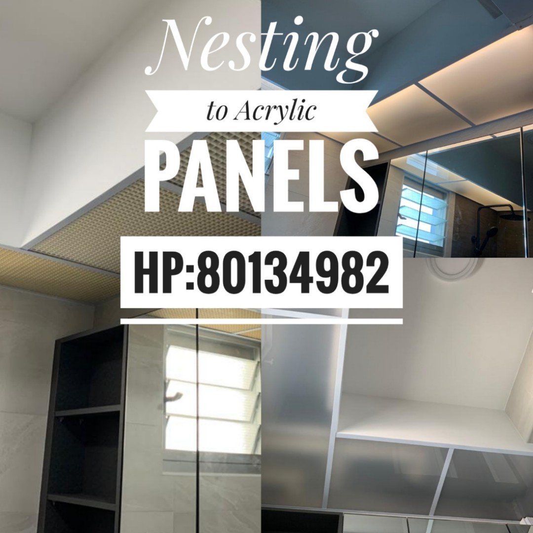 BTO Acrylic Panel and Lighting BTO Toilet bathroom Mesh Toilet piping