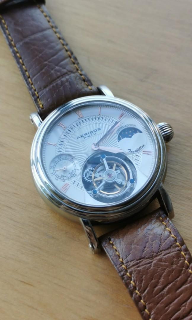 Akribos mechanical tourbillon shop