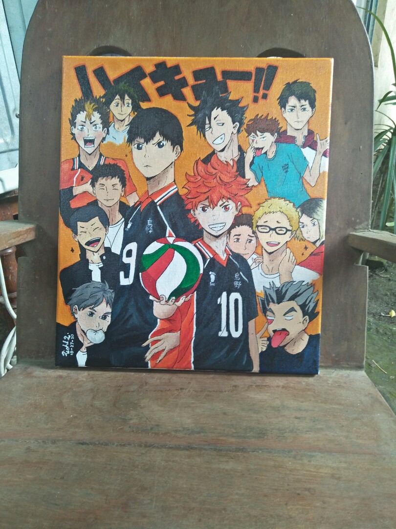Anime Haikyuu Painting, Hobbies & Toys, Stationary & Craft, Art