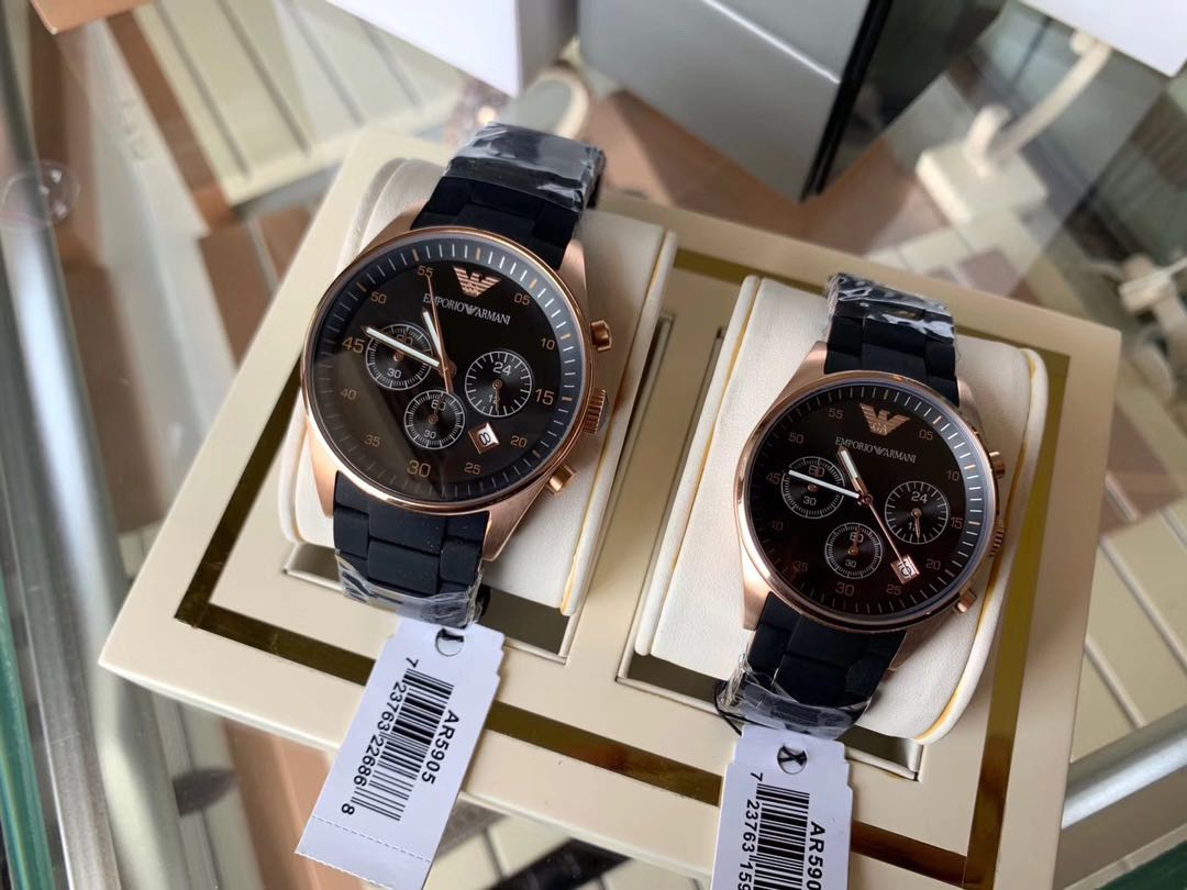 Emporio armani clearance couple watches