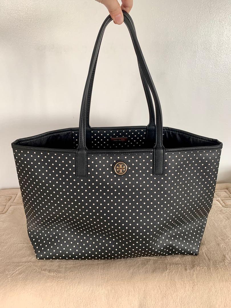 Authentic Tory Burch polka dot tote
