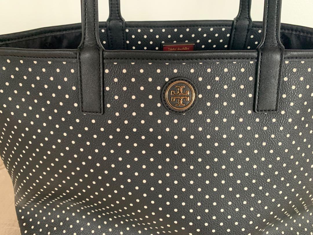 Authentic Tory Burch polka dot tote