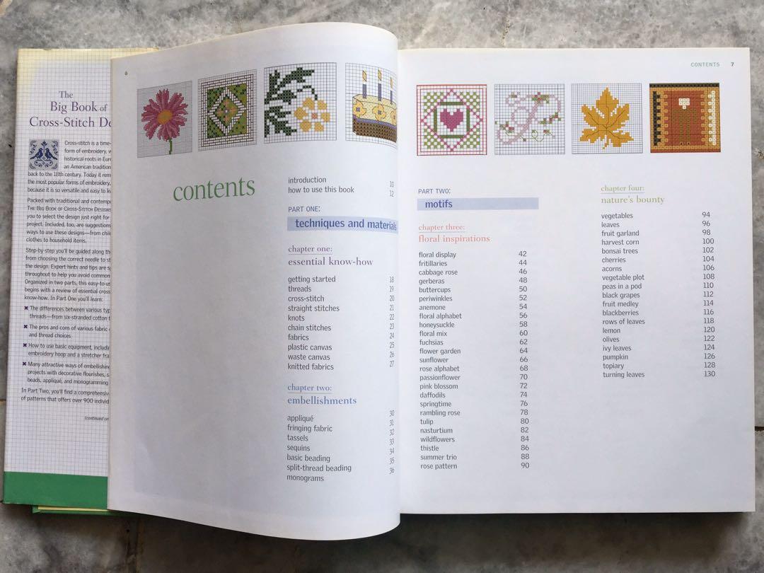 The Big Book of Cross-Stitch Designs: Over 900 Simple-to-Sew Decorative  Motifs