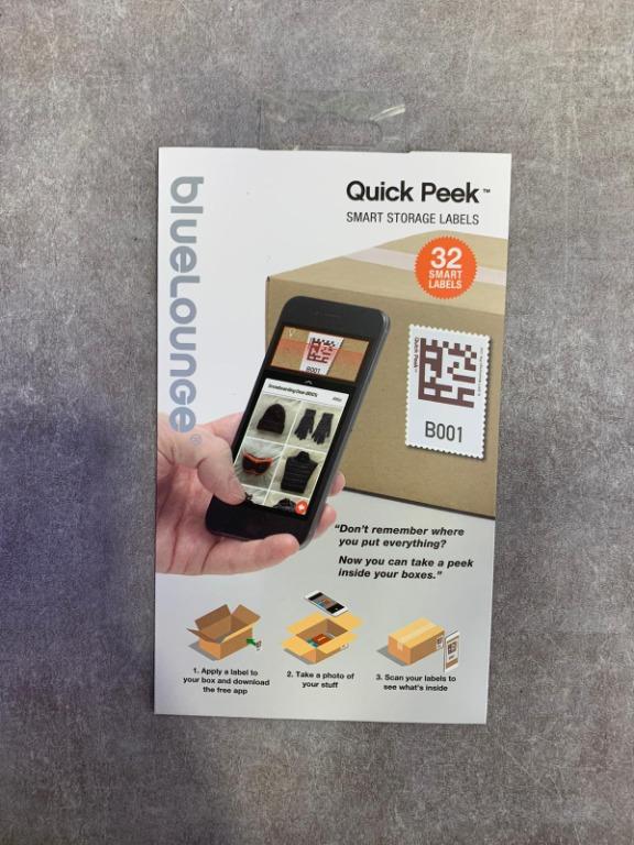 全新行貨門市現貨】 Bluelounge Quick Peek (32 labels) 智能快速 ...