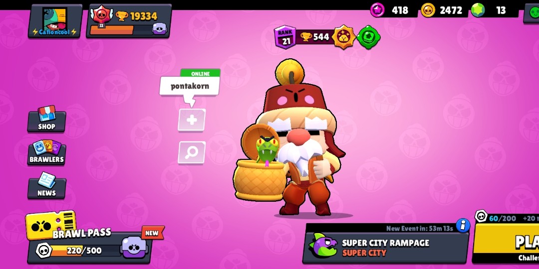 Brawl Stars Account 19k Toys Games Video Gaming In Game Products On Carousell